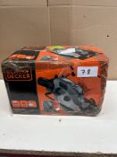 Black and Decker 1250w circular saw. RRP £120 - GRADE U