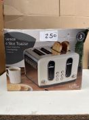 Morrisons Venice 4 slice toaster. RRP £40 - GRADE U