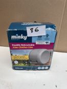 Minky double retractable 30m clothes line. RRP £35 - GRADE U