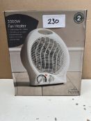 Morrisons 2000W Fan heater. RRP £25 - GRADE U