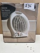 Morrisons 2000W Fan heater. RRP £25 - GRADE U