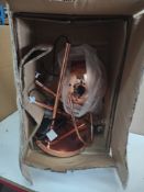 Floor standing copper effect light. RRP £60 - GRADE U