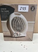 Morrisons 2000W Fan heater. RRP £25 - GRADE U