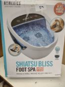 Homedics shiatsu bliss foot spa with heat boost. RRP £120 - GRADE U