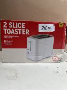 2 Slice toaster. RRP £15 - GRADE U