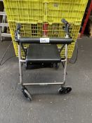 Zimmer frame with seat. RRP £150 - GRADE U