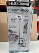 Black and Decker steam mop, 1600w. RRP £90 - GRADE U