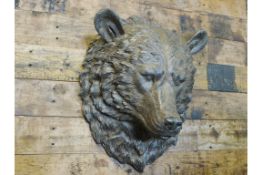 Large Bear Head Wall Decoration