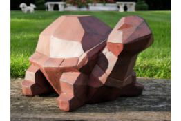 Large Geometric Tortoise Garden Ornament
