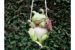 Frog on a Rope Hanging Ornament