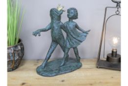 Frog Prince and Princess Indoor or Outdoor Ornament