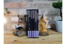 Fox and Bear Bookends/Ornaments