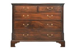 George III Cuban Mahogany Chest of Drawers