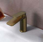 Brand New Boxed Bathstore Aero Basin Mixer Tap (No Waste) - Brushed Brass RRP £85 **No VAT**