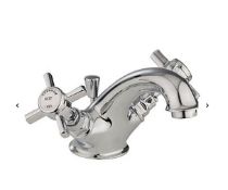 Brand New Boxed Bathstore Bensham Chrome Cross Head Luxury Basin Mixer Tap RRP £65 **No VAT**