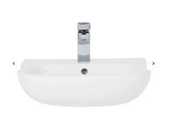 Brand New Boxed Bathstore Newton Basin 550mm White with 1 Tap Hole RRP £85 **No VAT**