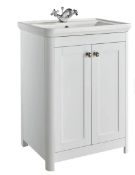 Brand New Boxed Bathstore Country Living Wicklow 600 Basin Unit - Matt White RRP £565 **No Vat**