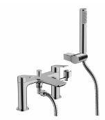 Brand New Boxed Bathstore Aero Deck Mounted Bath Shower Mixer Tap - Chrome RRP £210 **No Vat**