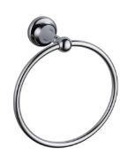 Brand New Boxed Bathstore Traditional Chrome Towel Ring RRP £30 **No VAT**