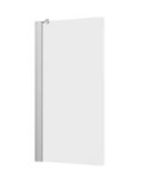 Brand New Boxed Bathstore Gleam Silver Fixed Bath Screen RRP £200 **No VAT**