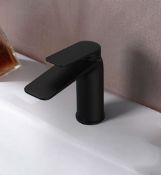 Brand New Boxed Bathstore Aero Basin Mixer Tap (No Waste) - Matt Black RRP £85 **No VAT**