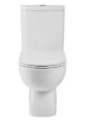 Brand New Boxed Newton Open Back Close Coupled Toilet with Soft Close Toilet Seat RRP £300 **No V...
