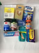 Bag of Mixed Cosmetics, Supplements Toiletries Etc
