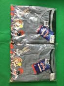 2x Brand New Space Jam Tshirt & Cycle Shorts Pj Sets