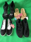 4 Pairs Ladies Shoes Mixed Sizes