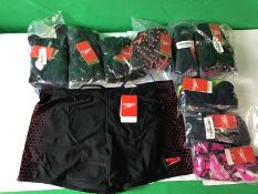 10x Speedo Swimming Costumes - Mixed Sizes, Styles All With Tags