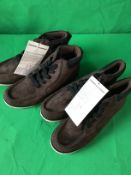 2 x Mens Brown Suede Boots Size 5