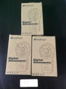 3x Digital Anemometer
