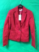 Mango Woman’s Blazer Red Size UK 8 New With Tags