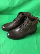 Mens On Fire Brown Boots Size 8