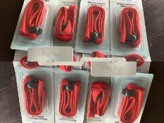 100 Red Slidelock Spectacle Holders, Sun Glasses, Reading Glasses, ETC