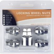 Job Lot - 9 x Brand New 4 Piece Locking Alloy Wheel Nuts With Key - Ellis Excellence
