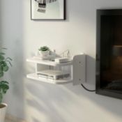 8x Floating Wall Shelf WIFI Router Small Wall Under TV Game Console RRP319 Ref3#1