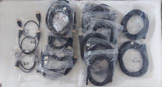 Job Lot Brand New Gold HDMI Tv High Speed Cable Lead PS4 Sky Xbox Virgin 28 Pieces