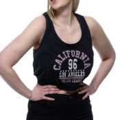 5X Women's Black Gym Crop-top