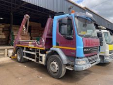 2012 DAF LF 55-220 18 ton Skip loader