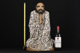 Title: Original Fine Hand Made SculptureDescription: 4287 - Very rare Shiwan hand made porcelain man