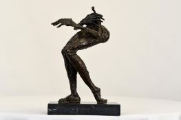 Title: Bronze Art SculptureDescription: 1557 - A wonderful modern art sculpture cast from bronze. It