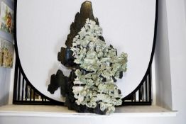 Title: Jade CarvingDescription: 1546 - Unique artistic carving of Chinese goddess Guan Yin carved in