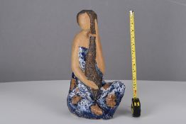 Title: Porcelain Art Hand Made FigurineDescription: 4282 - Original hand made Shiwan art lady