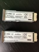 2 x JDSU XFP and SFP Interface Modules