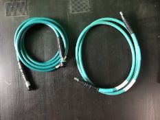2 x Male To Female Radio Communication Coaxial Cables