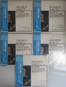 A Set of 5 x Heinrich Schutz Japanese Imports Vinyl Records - Kleine Geistlich Konzerte.