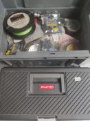 2 Boxes of Approximately 50 Fishing Lines/Lead Weights/Hooks etc.