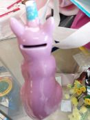 Mixed box inc bible, caticorn moneybox, books etc