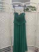 Alfred Angelo dress style 7297 Emerald chiffon size 16